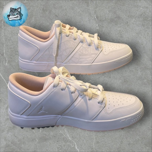 Nike Jordan Nu Retro 1 Golf Spikes White Washed Coral FZ4153-103 Men\'s Size 7.5